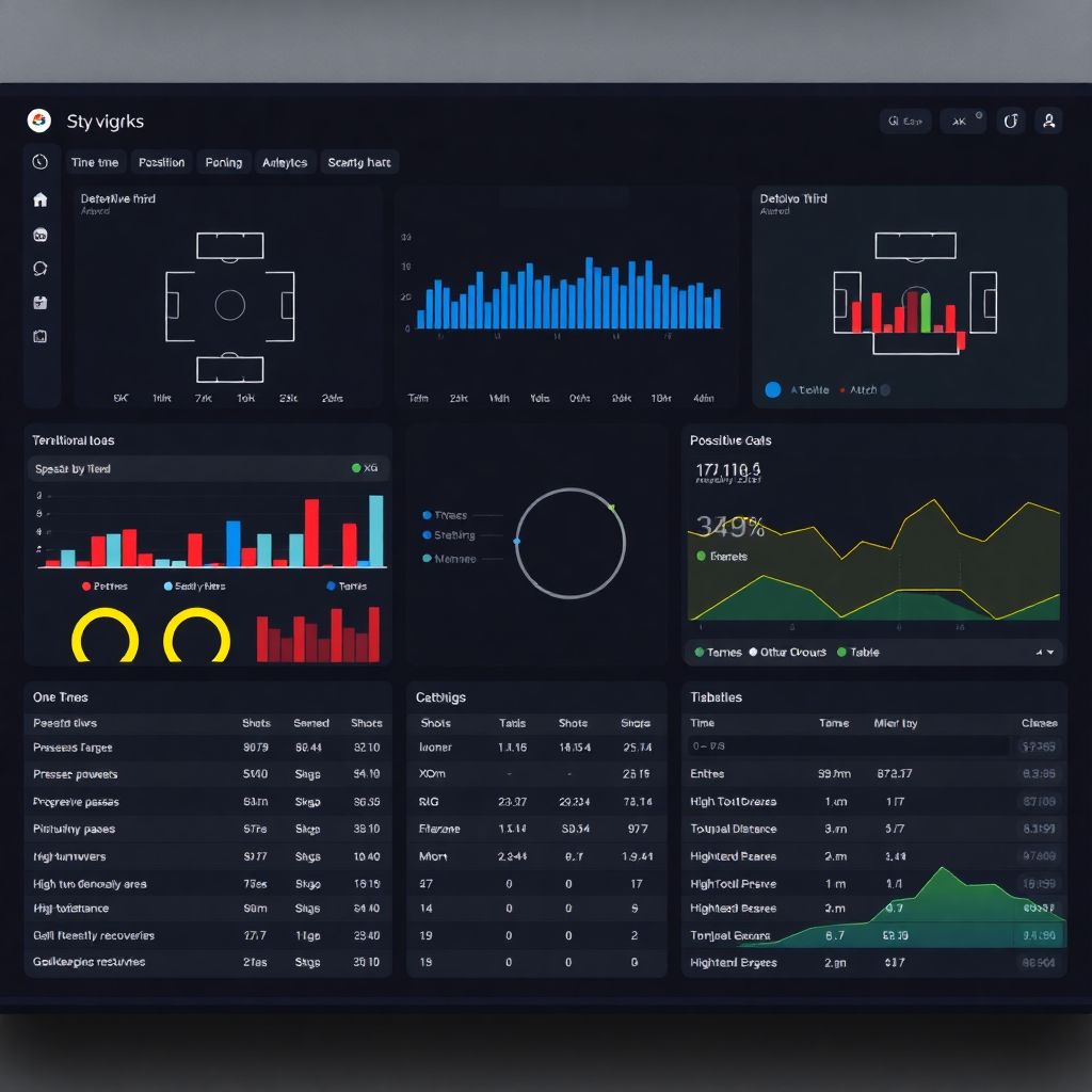 Важные показатели в режиме реального времени в футболе для анализа матча