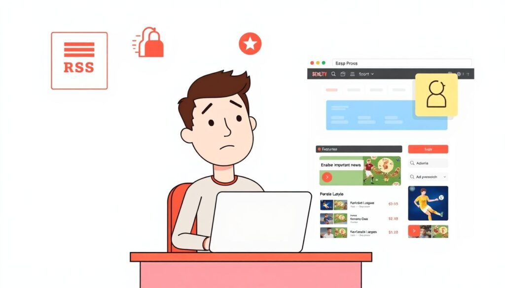 Инструменты для быстрого обновления новостей о футболе - иллюстрация